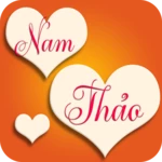 text heart live wallpaper android application logo